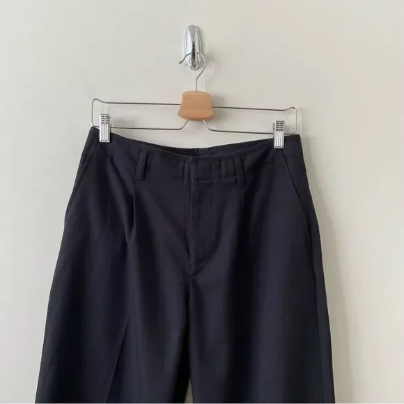 CLUB Monaco-Wide Leg Black High Rise Pants - Picture 3 of 10